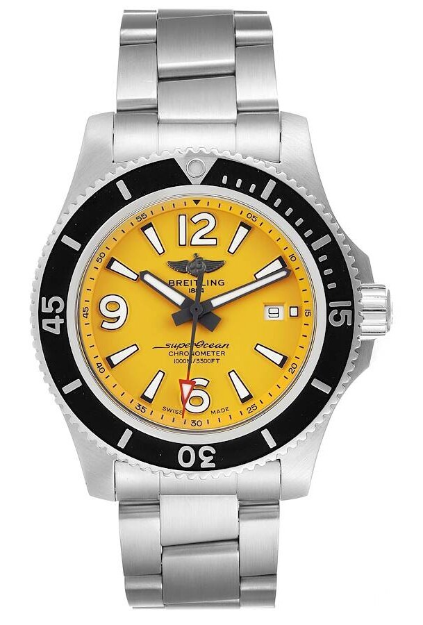 Breitling Miesten kello A17367021I1A1 Superocean 44 Keltainen/Teräs