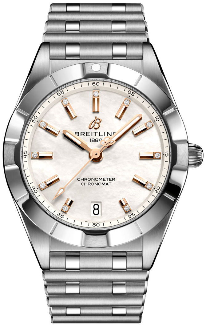 Breitling Naisten kello A77310101A4A1 Chronomat 32 Valkoinen/Teräs