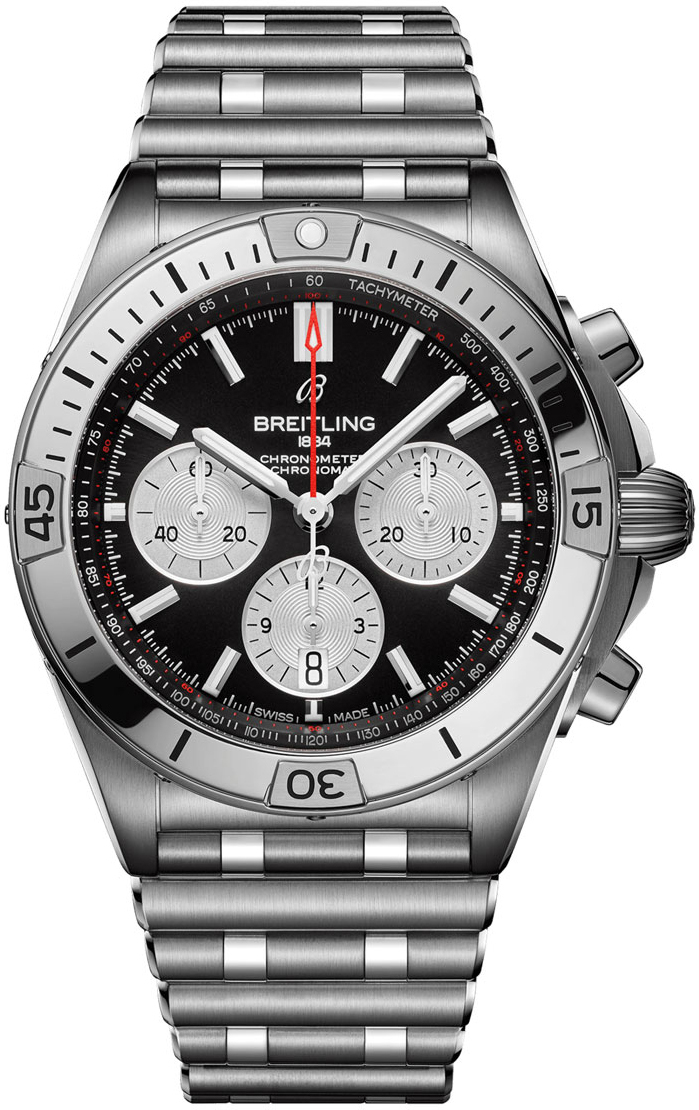 Breitling Miesten kello AB0134101B1A1 Chronomat B01 42 Musta/Teräs