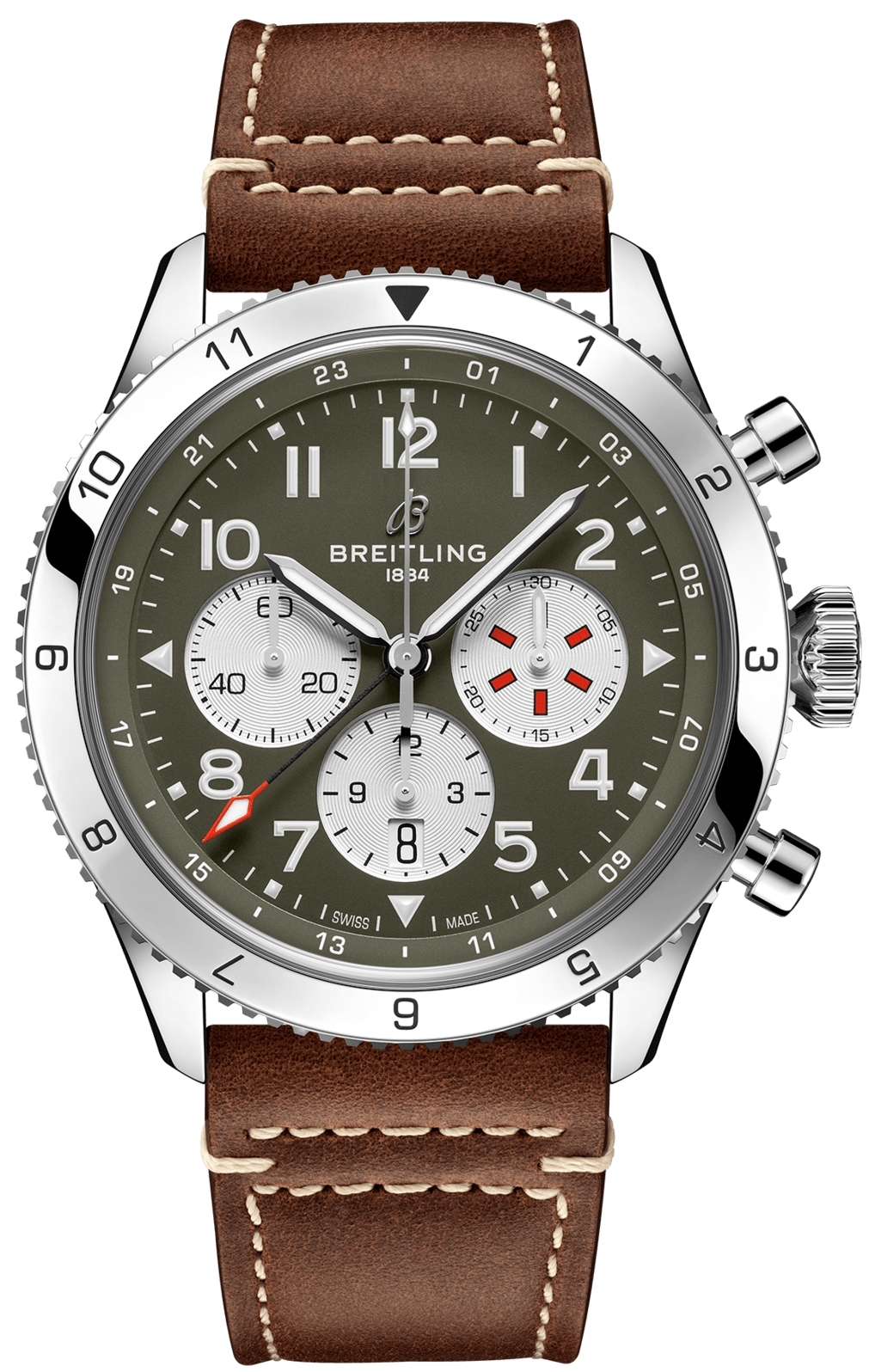 Breitling Miesten kello AB04452A1L1X1 Super Avi B04 Chronograph 46