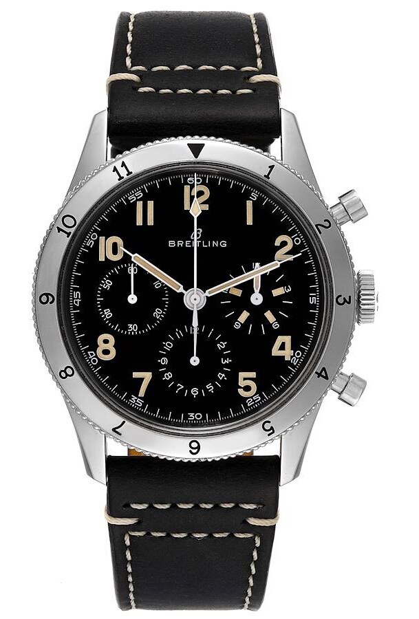 Breitling Miesten kello AB0920131B1X1 Aviator 8 Musta/Nahka Ø41 mm