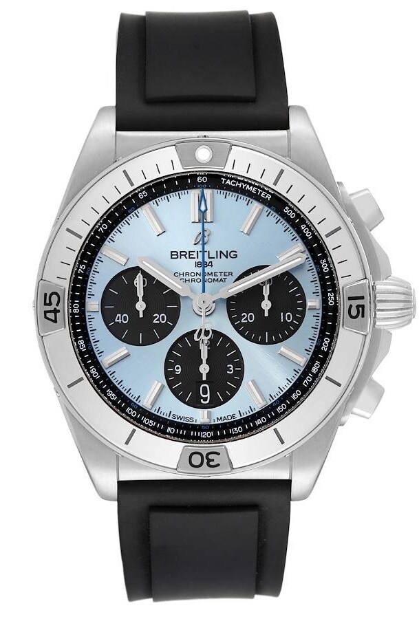 Breitling Miesten kello PB0134101C1S1 Chronomat B01 42 Sininen/Kumi