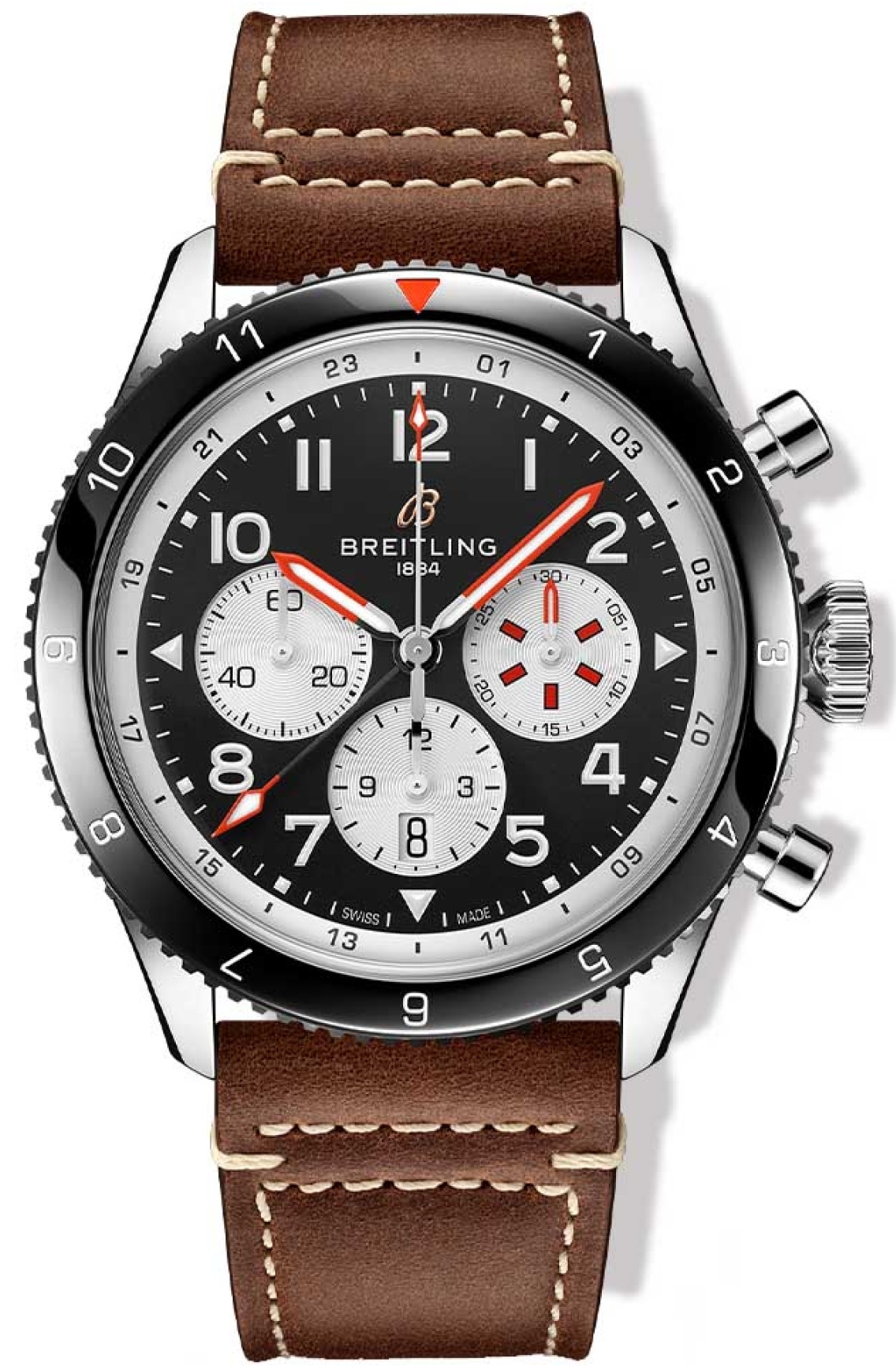 Breitling Miesten kello YB04451A1B1X1 Super AVI B04 Chronograph GMT