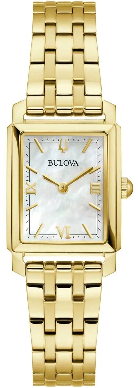 Bulova Naisten kello 97L177 Sutton Valkoinen/Kullanvärinen teräs