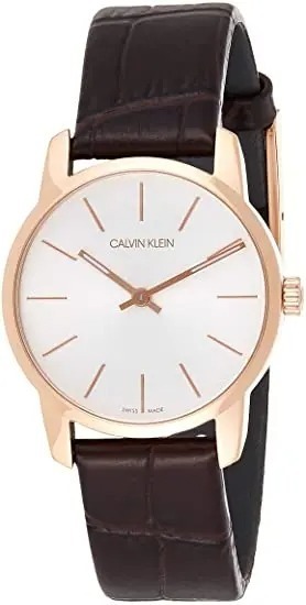 Calvin Klein Naisten kello K2G23620 City Hopea/Nahka Ø31 mm