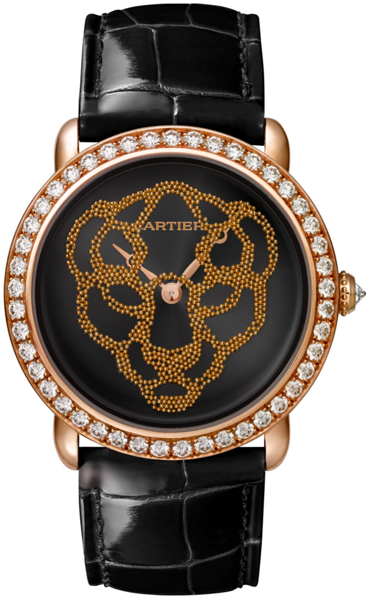 Cartier Naisten kello HPI01259 Revelation of Panther Musta/Nahka Ø37