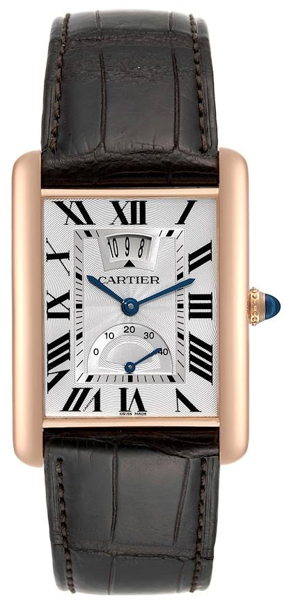 Cartier Tank Louis Miesten kello W1560003 Hopea/Nahka