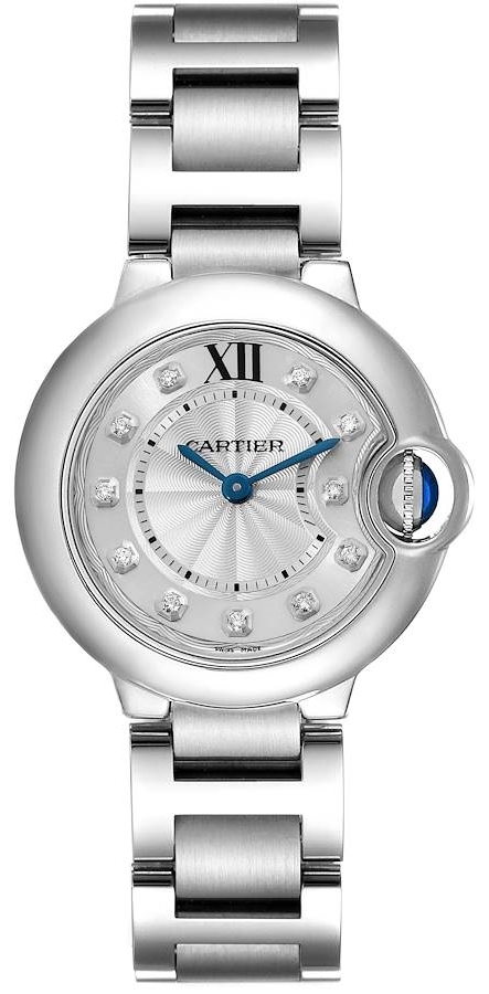 Cartier Naisten kello WE902073 Ballon Blue Hopea/Teräs Ø28 mm