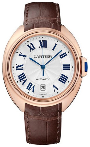 Cartier Cle De Cartier Miesten kello WGCL0019 Hopea/Nahka Ø40 mm