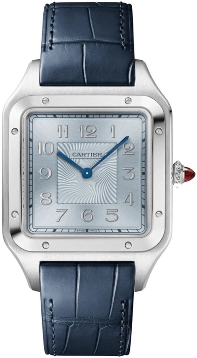 Cartier Naisten kello WGSA0050 Santos Dumont Sininen/Nahka