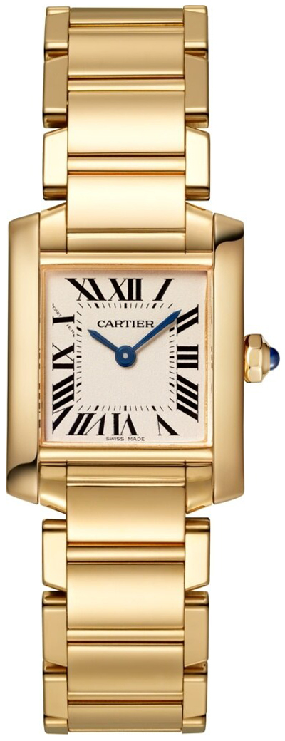 Cartier Naisten kello WGTA0031 Tank Francaise Hopea/18K keltakultaa