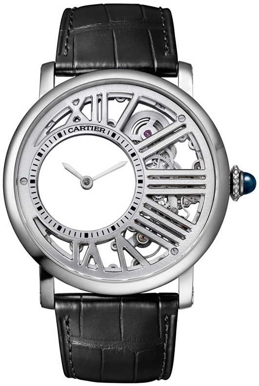 Cartier Miesten kello WHRO0014 Rotonde De Valkoinen/Nahka Ø42 mm