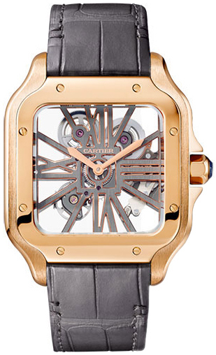 Cartier Santos De Cartier Miesten kello WHSA0010 Luurankokello/Nahka