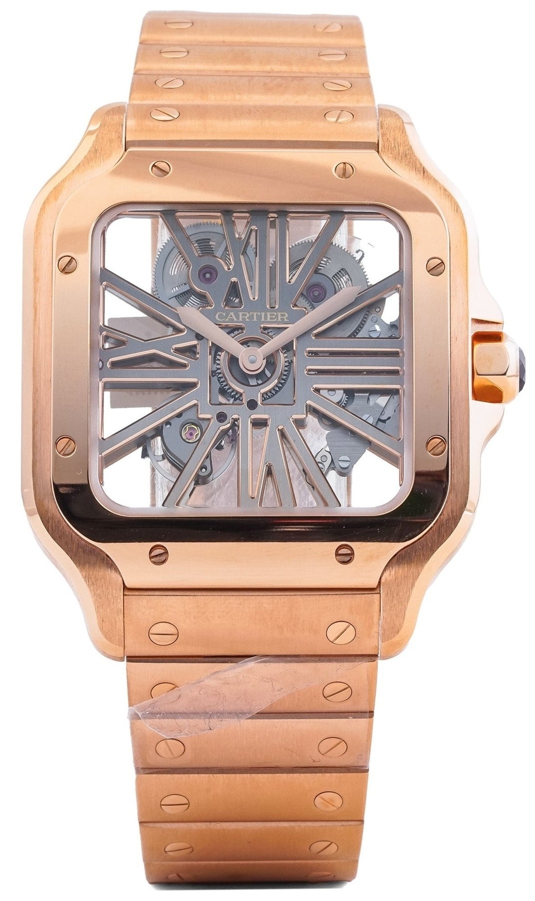 Cartier Miesten kello WHSA0016 Santos De Luurankokello/18K punakultaa