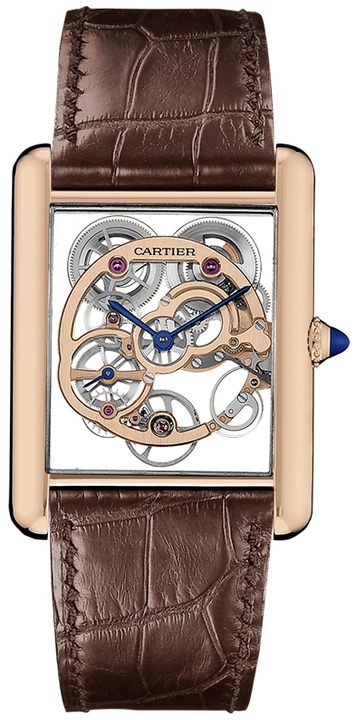 Cartier Tank Louis Miesten kello WHTA0002 Luurankokello/Nahka