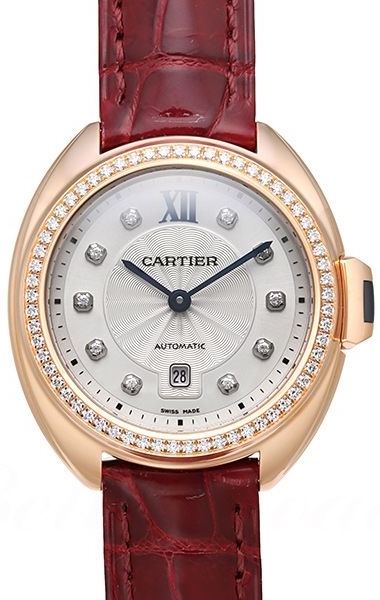 Cartier Cle De Cartier Naisten kello WJCL0038 Hopea/Nahka Ø31 mm