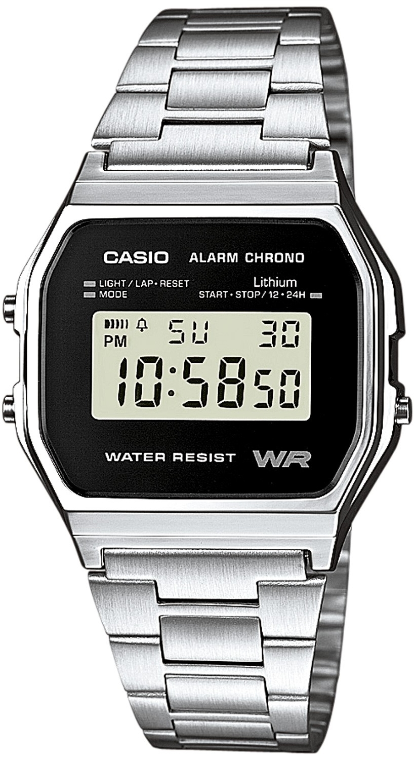 Casio Miesten kello A158WEA-1EF Collection Teräs 36.8x33.2 mm