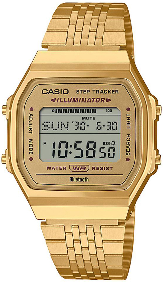 Casio ABL-100WEG-9AEF Vintage LCD/Kullansävytetty teräs