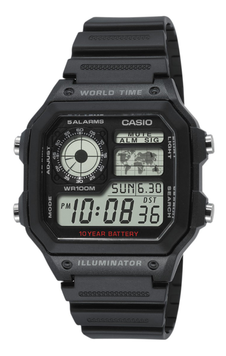 Casio AE-1200WH-1AVEF Collection LCD/Muovi