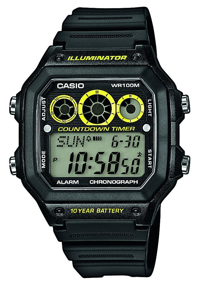 Casio Collection Miesten kello AE-1300WH-1AVEF LCD/Muovi 45x42.1 mm