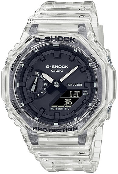 Casio Miesten kello GA-2100SKE-7AER G-Shock Musta/Muovi Ø45.4 mm