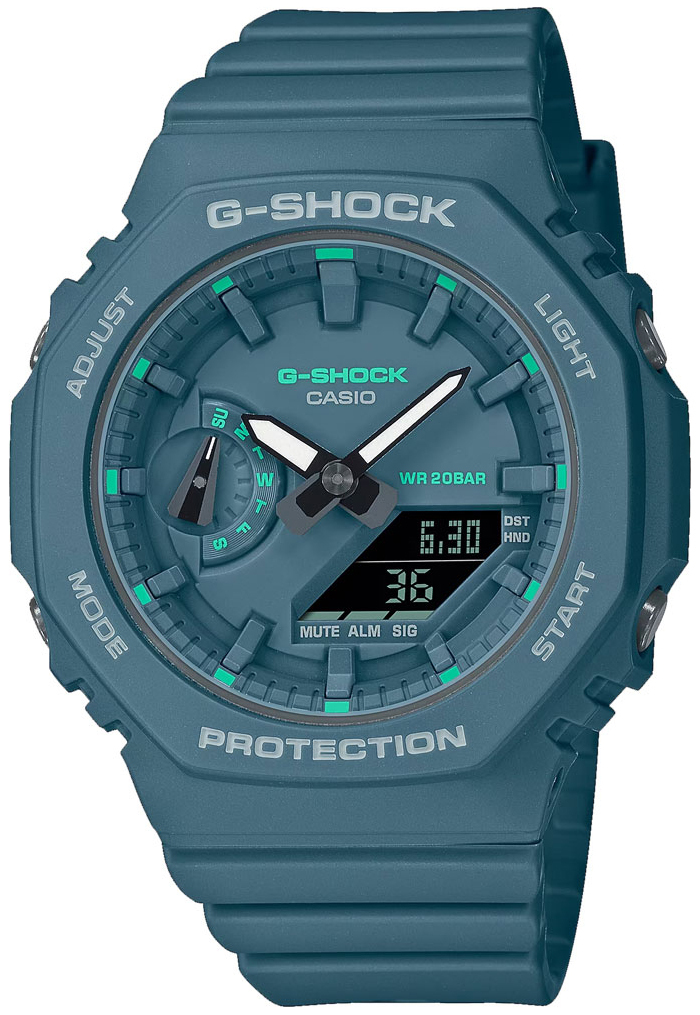 Casio Miesten kello GMA-S2100GA-3AER G-Shock Vihreä/Muovi Ø43 mm