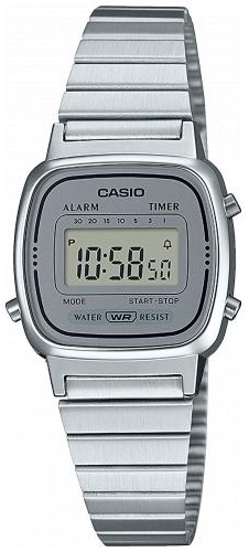 Casio Naisten kello LA-670WEA-7EF Collection LCD/Teräs 30.3x24.6 mm