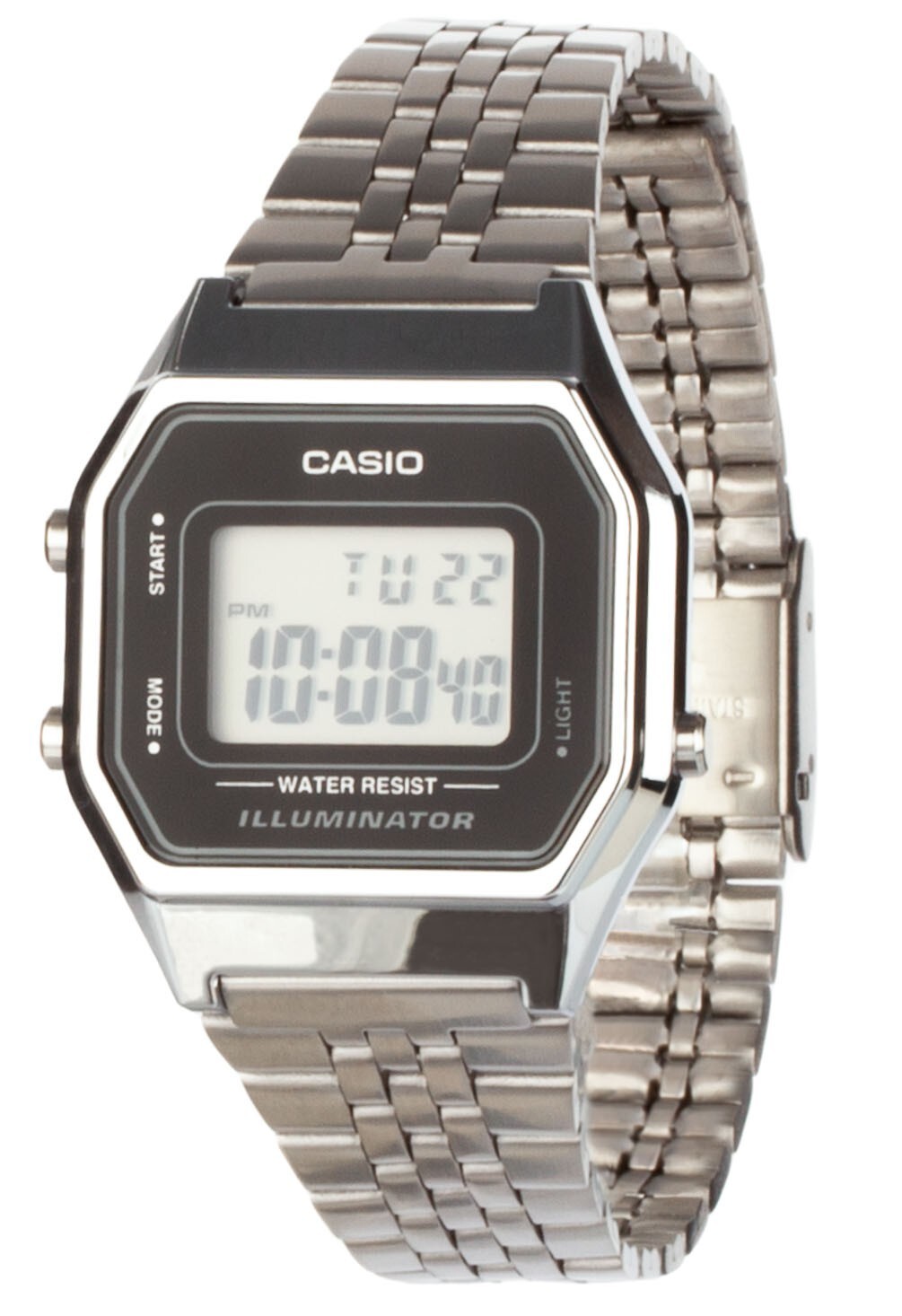 Casio Naisten kello LA680WEA-1EF Collection LCD/Teräs 33.5x28.6 mm