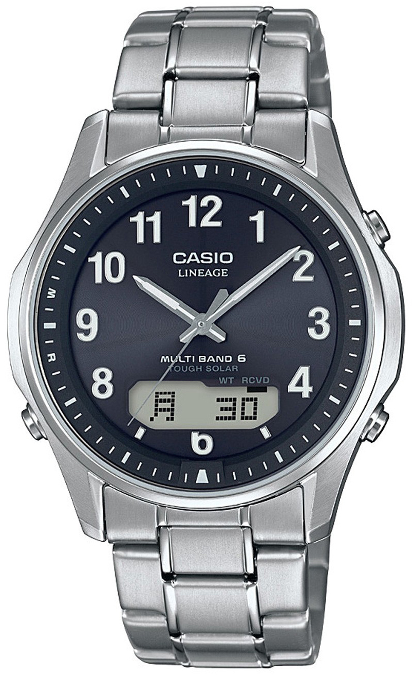 Casio Miesten kello LCW-M100TSE-1A2ER Radio Controlled Musta/Titaani