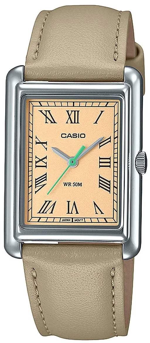 Casio Naisten kello LTP-B165L-5BVEF Timeless Collection Beige/Nahka