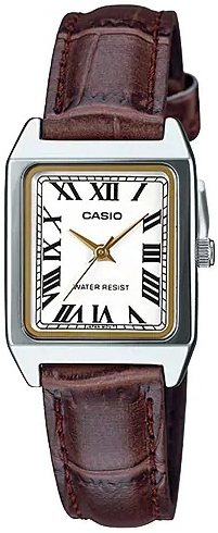 Casio Naisten kello LTP-V007L-7B2UDF Classic Valkoinen/Nahka 20x30 mm