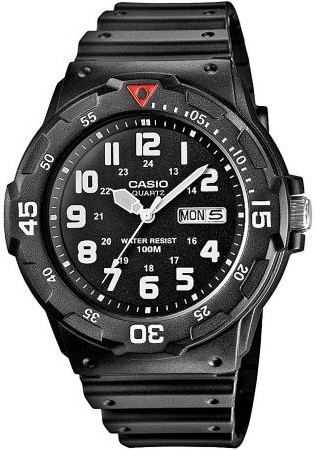 Casio Miesten kello MRW-200H-1BVEG Collection Musta/Kumi Ø43 mm