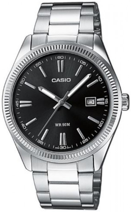 Casio Miesten kello MTP-1302D-1A1VDF Classic Musta/Teräs Ø38.5 mm