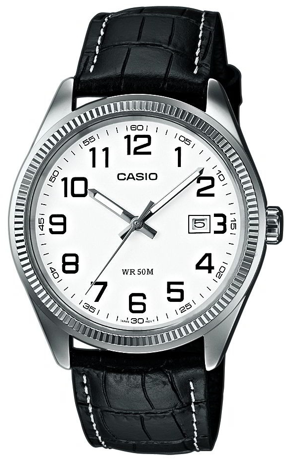 Casio Miesten kello MTP-1302PL-7BVEF Collection Valkoinen/Nahka