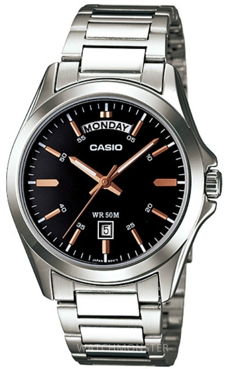 Casio Miesten kello MTP-1370D-1A2VDF Quartz Musta/Teräs Ø39.8 mm