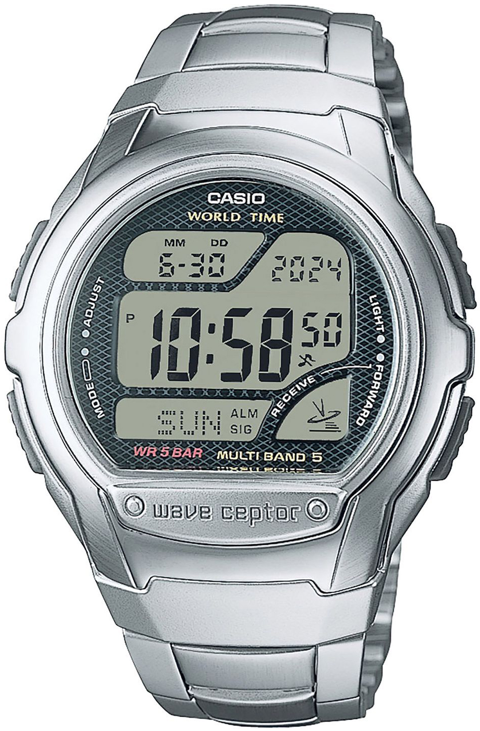 Casio Miesten kello WV-58RD-1AEF Radio Controlled LCD/Teräs Ø43.7 mm