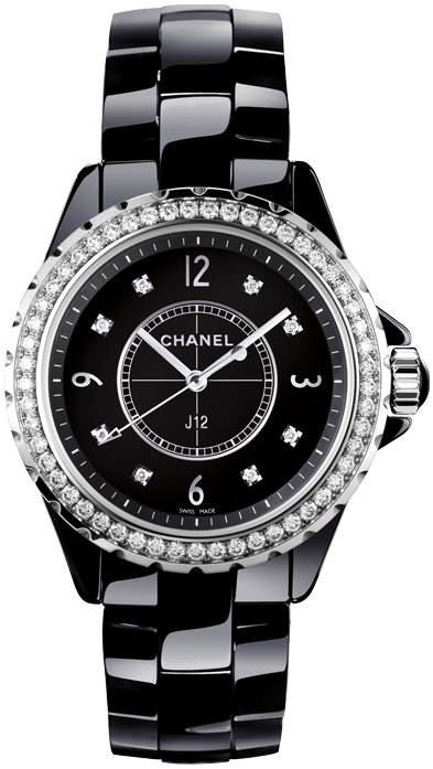 Chanel Naisten kello H3108 J12 Musta/Keraaminen Ø33 mm