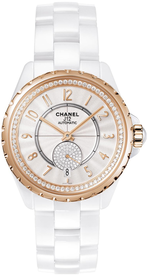 Chanel Naisten kello H3843 J12 Valkoinen/Keraaminen Ø36.5 mm