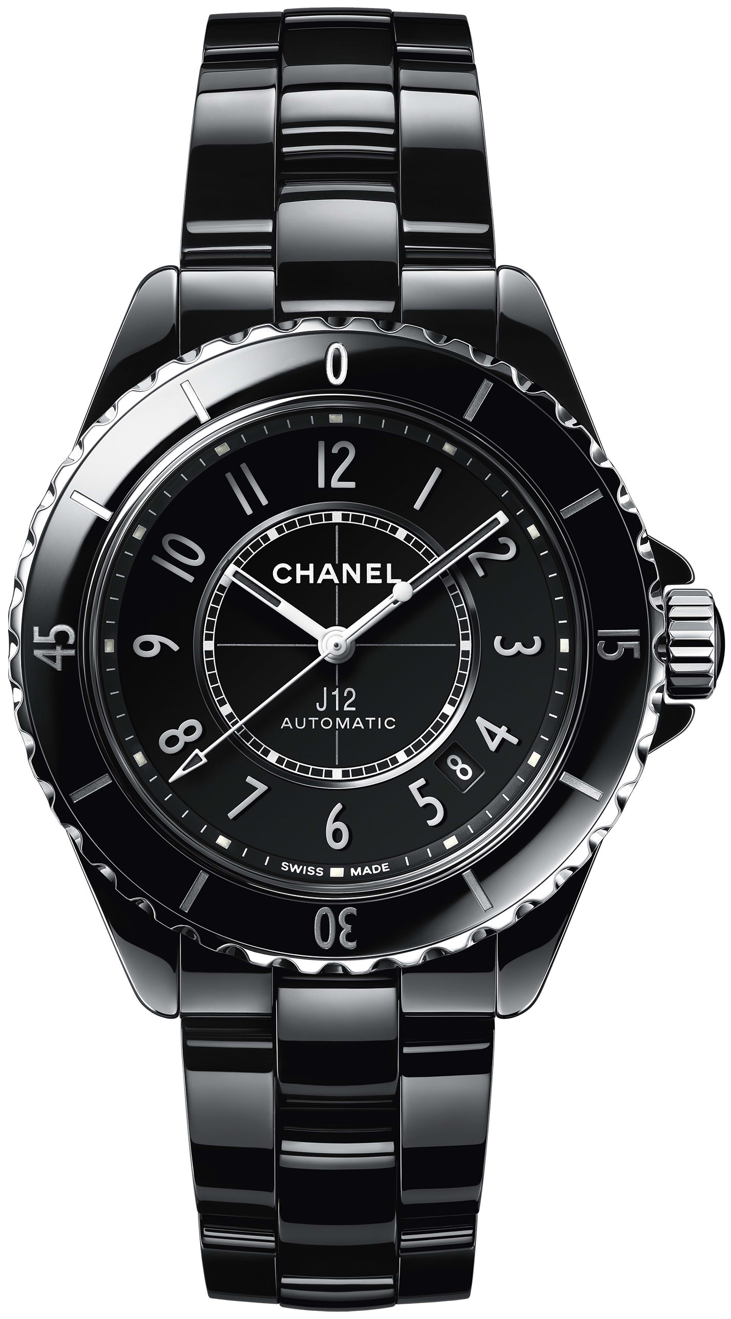 Chanel Naisten kello H5697 J12 Musta/Keraaminen Ø38 mm