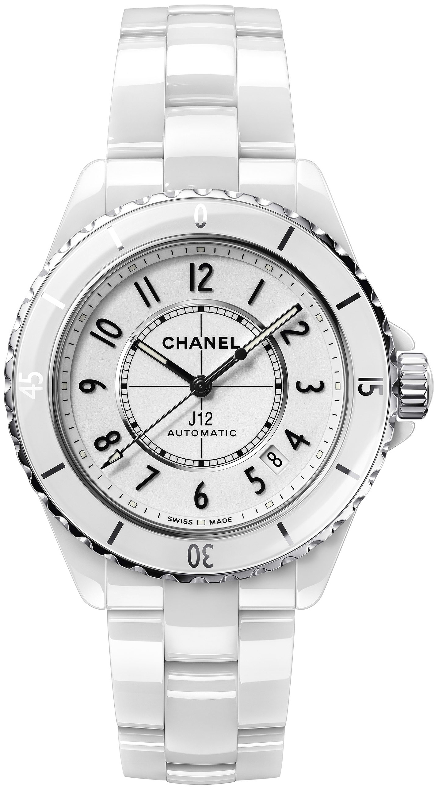 Chanel Naisten kello H5700 J12 Valkoinen/Keraaminen Ø38 mm