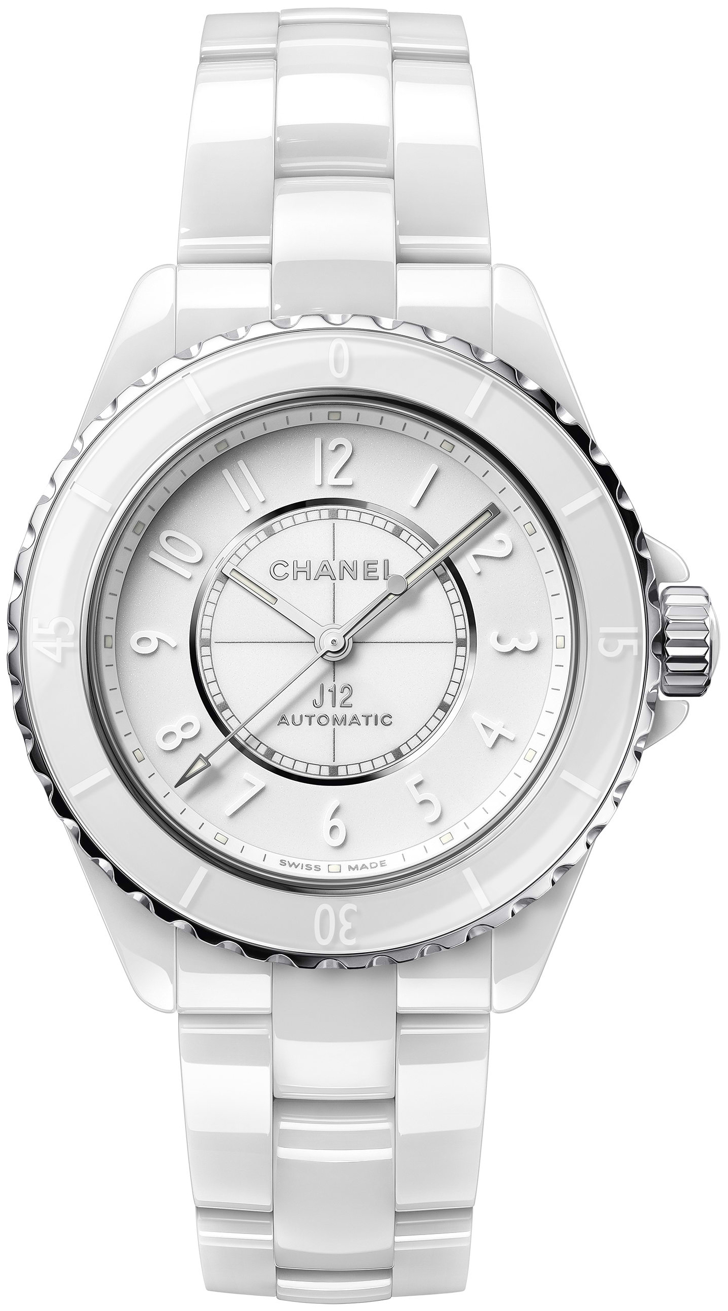 Chanel Naisten kello H6186 J12 Valkoinen/Keraaminen Ø38 mm