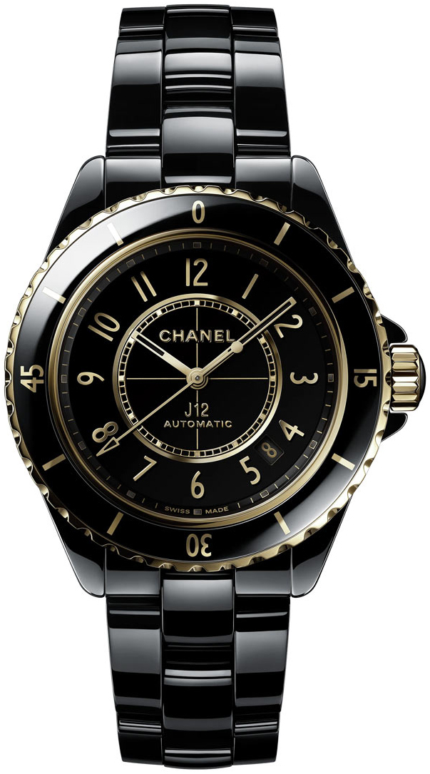 Chanel Naisten kello H9541 J12 Musta/Keraaminen Ø38 mm