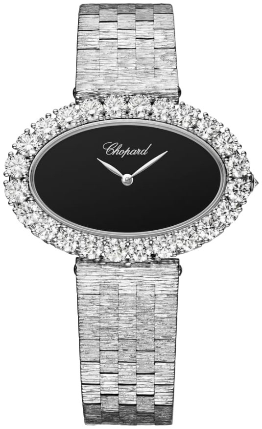 Chopard Naisten kello 10A376-1008 L Heure Du Diamant Musta/18K