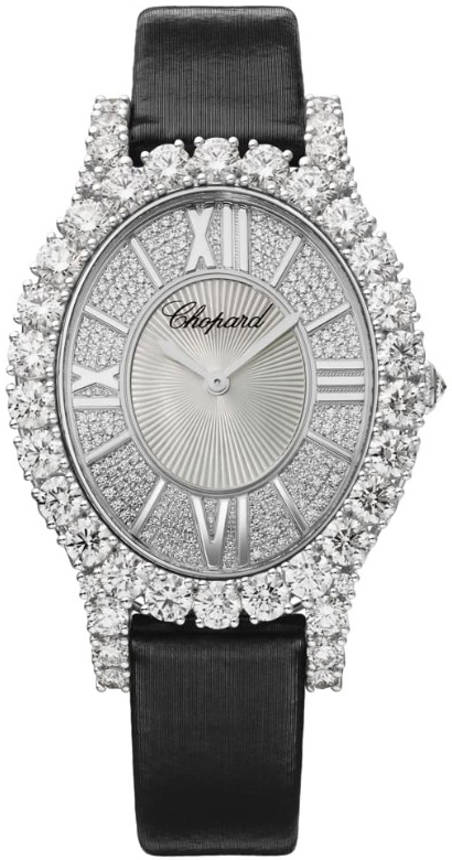 Chopard Naisten kello 139383-1201 Diamond Hour Hopea/Satiini Ø34.1 mm