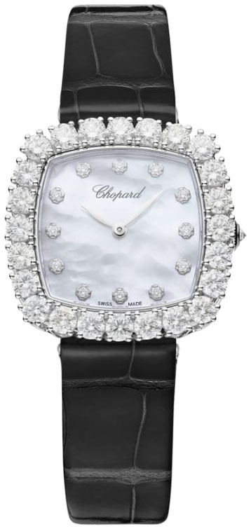 Chopard Naisten kello 13A386-1106 L Heure Du Diamant Valkoinen/Nahka