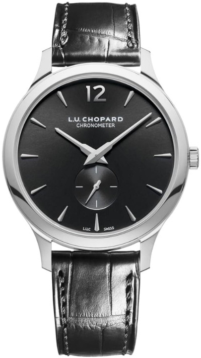 Chopard Miesten kello 161948-1001 L.U.C Musta/Nahka Ø40 mm