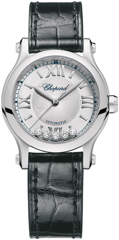 Chopard Naisten kello 278573-3011 Happy Sport Hopea/Nahka Ø30 mm