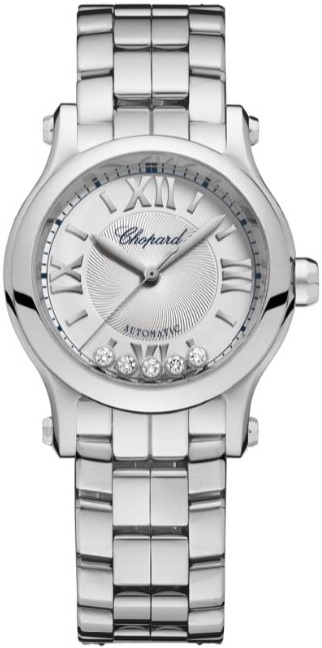 Chopard Naisten kello 278573-3012 Happy Sport Hopea/Teräs Ø30 mm