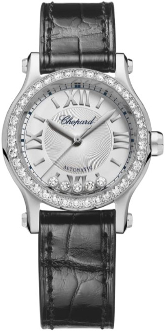 Chopard Naisten kello 278573-3013 Happy Sport Hopea/Nahka Ø30 mm