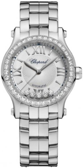 Chopard Naisten kello 278573-3014 Happy Sport Hopea/Teräs Ø30 mm